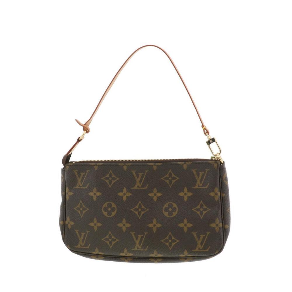 LOUIS VUITTON Pochette Accessoires Bag Shoulder Clutch Monogram Brown